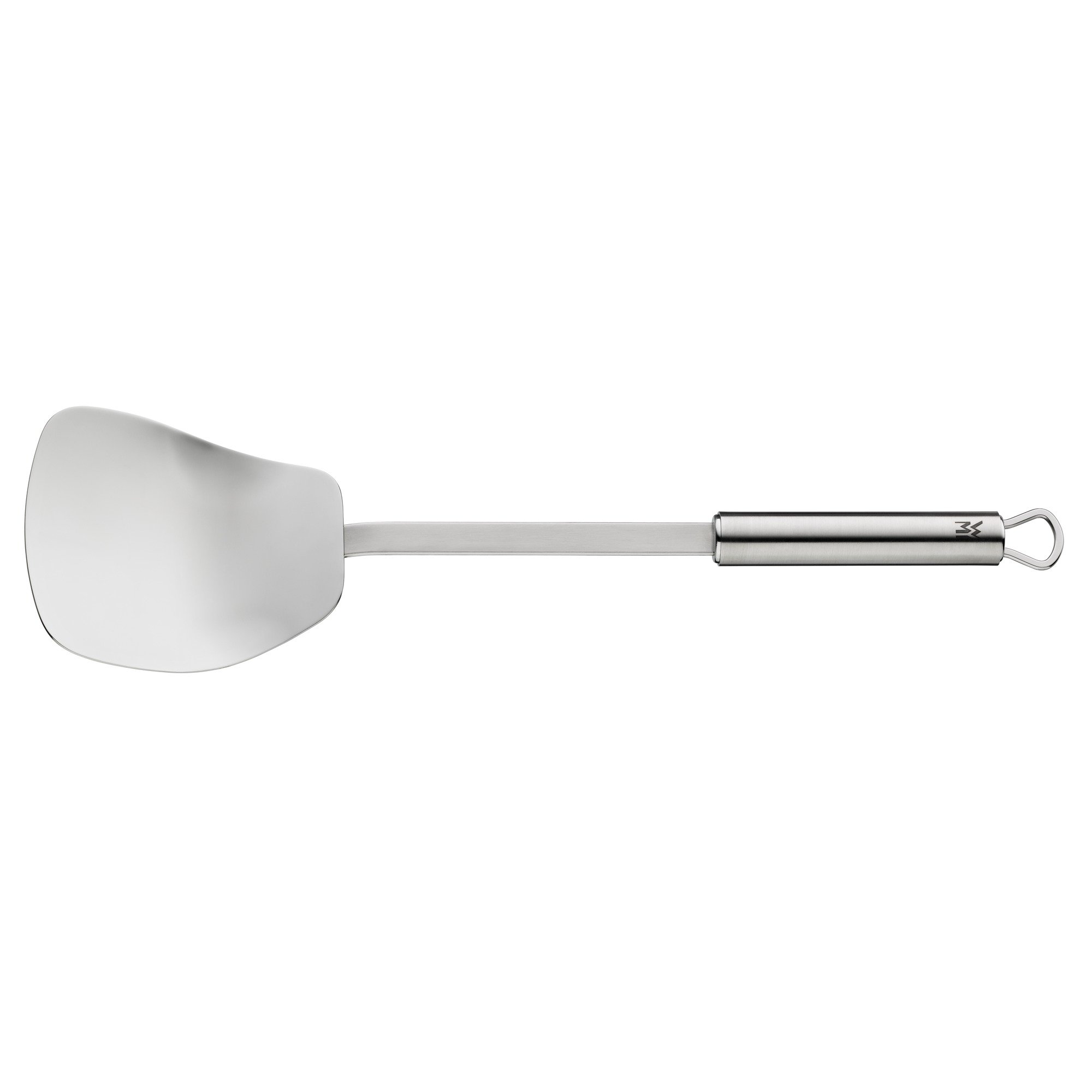 WMF Macao Wok-Set Induktion 4-teilig, Wok-Pfanne 36 cm mit Glasdeckel, Ablagegitter, Dämpfereinsatz Cromargan Edelstahl poliert, unbeschichtet & Profi Plus Wok-Wender 36,2 cm, Pfannenwender