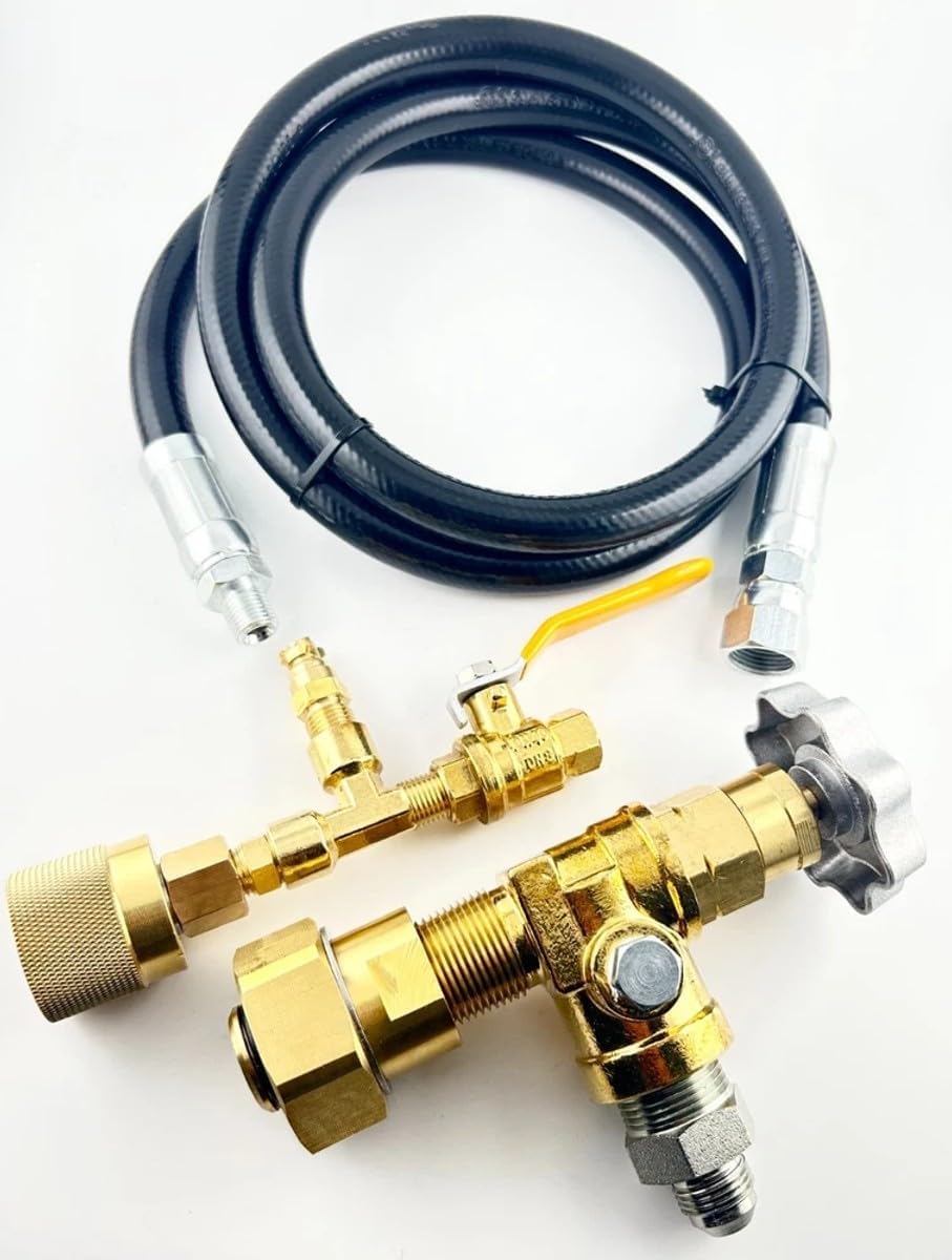 Liquid Propane Transfer Unloading Kit Replacement for 7590U 7591U 1-5/8 In-20 UNF to Forklift Tank