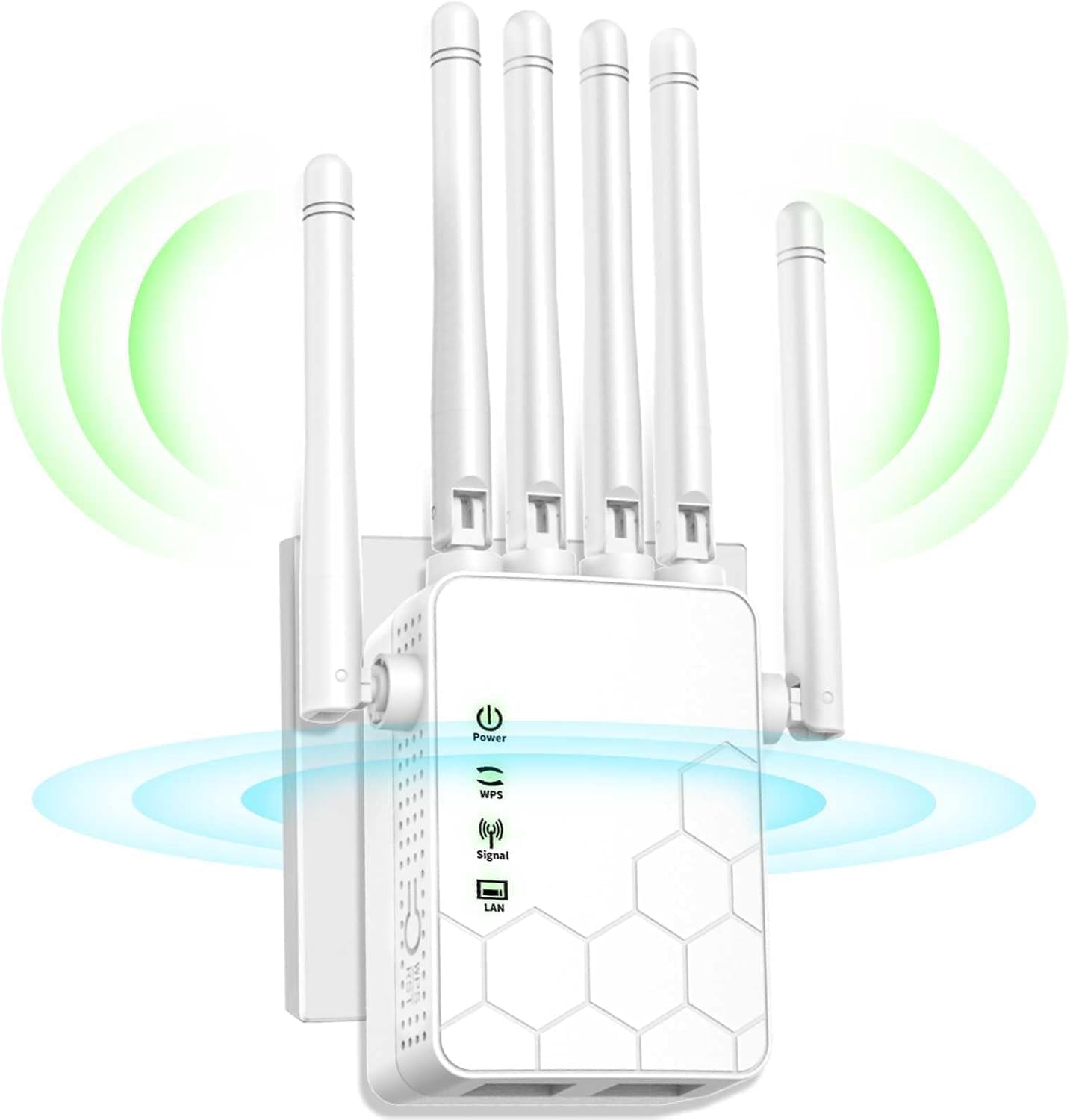 WiFi Extenders Signal Booster for Home Long Range Up to 11000 sq.ft for 35+ Devices,Internet Extender WiFi Booster, Long Range WiFi Extender,with 6
