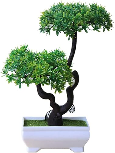 Planta artificial árbol bonsái falso mini adorno en maceta para el hogar, hotel, jardín, decoración verde