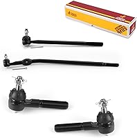 Vista 65 de Metrix Premium Chassis Parts - Kit de 4 piezas de extremos de barra de acoplamiento frontal exterior e interior compatible con Nissan Pathfinder