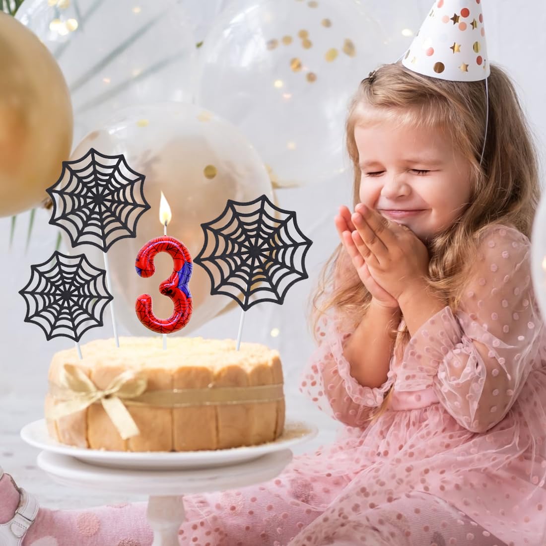 1 set di candele di compleanno dorate con numeri, candele per torta di