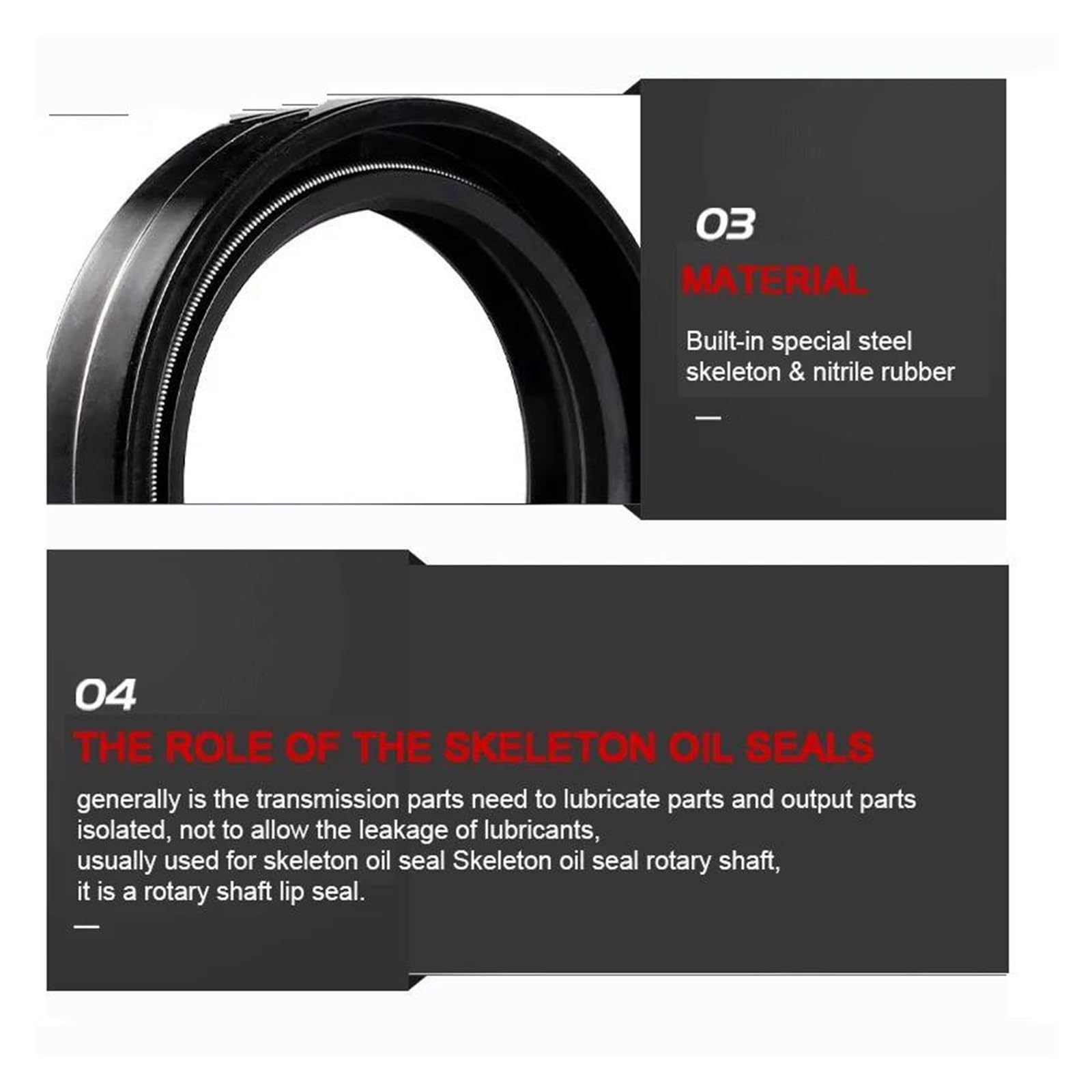 Couvercle Anti-poussière pour Joint D'huile De Fourche Avant, 33x45x8, pour Yamaha XV250 XV 250 Virago XV125 125(Black- 1 Set)