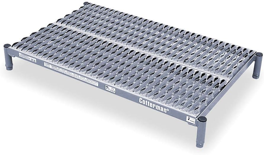 Work Platform, Adjstbl Ht, Stl, 5 to 8 In H Ladder Racks