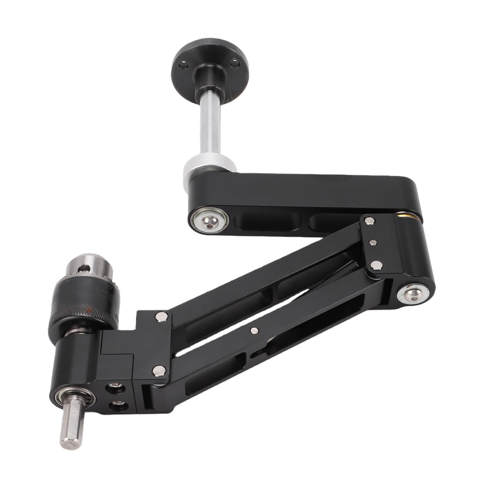 GOWENIC Staffa a Sbalzo per Maschiatura in Lega di Alluminio CNC, Corsa del Braccio da 130 Mm a Doppio Uso Orizzontale Verticale, Supporto per Braccio per Maschiatura Leggero con Mandrino a 3 Griffe