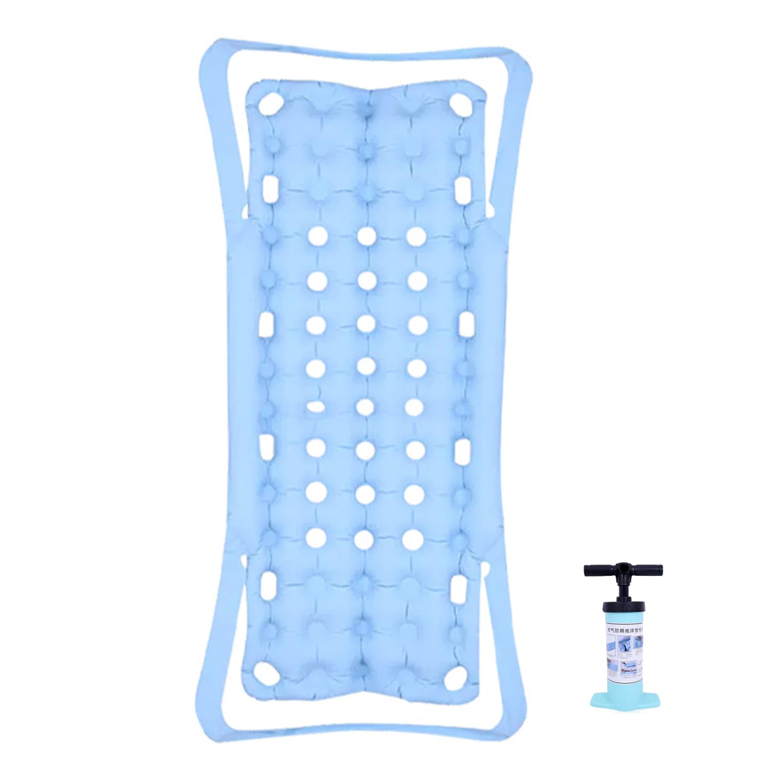 Materasso Antidecubito Ad Aria,Materasso Antidecubito per Anziani per Letto Singolo,Materasso ad Aria Antidecubito Ventilazione Ailenziosa a 24 Fori,90×200cm