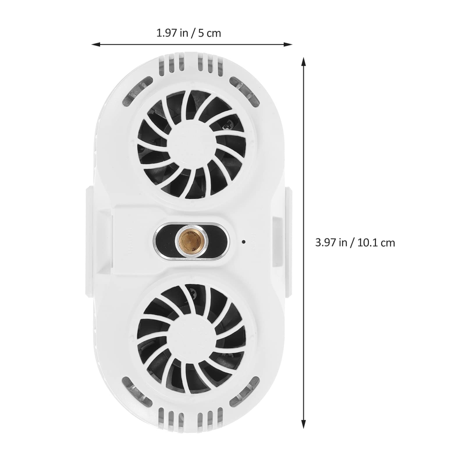 Ventilador de Teléfono Móvil Ultra Silencioso con Doble Ventilador y Enfriamiento Rápido Refrigerador de Semiconductores para Evitar el Sobrecalentamiento durante Streaming