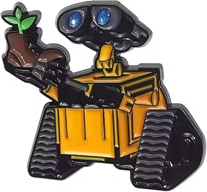 Wall E Classic Robot 1 Inch Tall Metal Enamel Pin