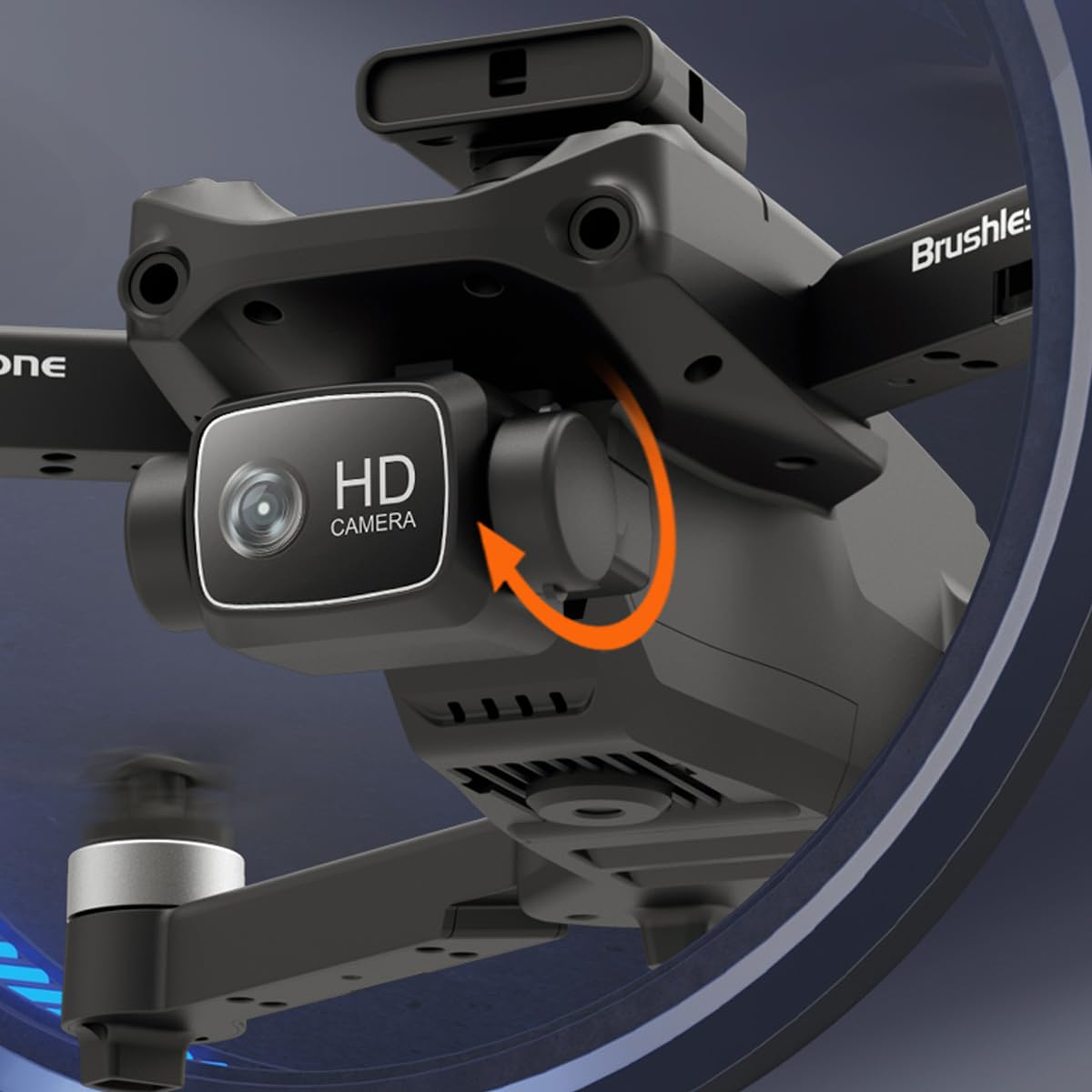 PRIXTON Drone Alpha Pro, Cámara, WiFi, Sensor Anticolisión Multidireccional, Estabilizador óptico