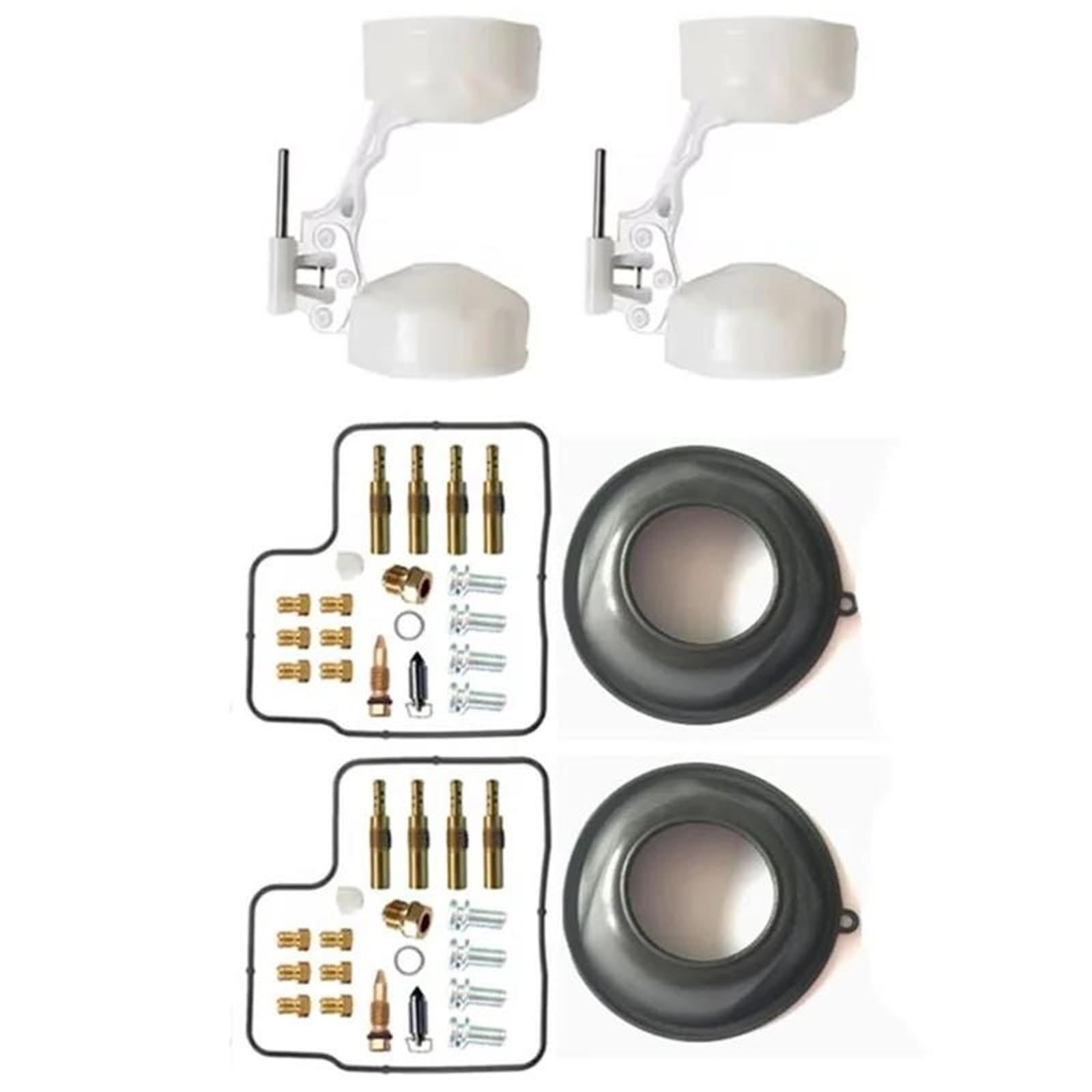 Kit guarnizioni Membrana Kit di Riparazione Carburatore per Cilindro Moto Membrana Stantuffo Galleggiante S&istema di Alimentazione per GL1500 SC22 1988-2000 GL 1500(Set A)