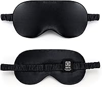 Vista 5 de TAFTS Antifaz de seda para dormir, 0.866 in, seda de morera 6A 100% pura y vendaje de ojos, máscara suave para ojos, ligera, para viajes, siestas