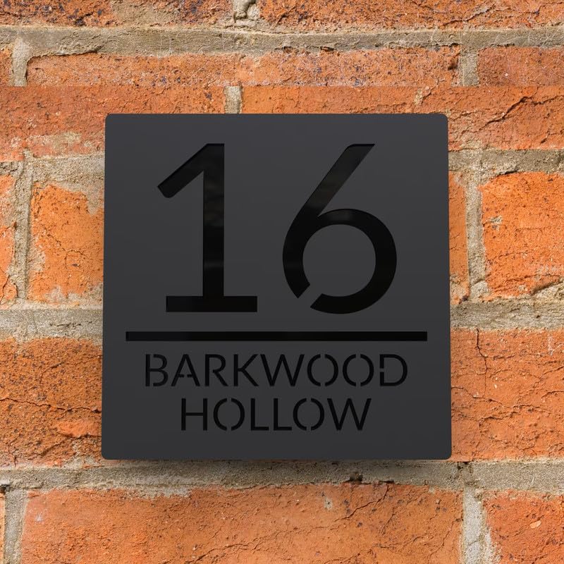 Custom Name Plate for Home 30×30 cm – MDF Wooden Round Name Board-image-21