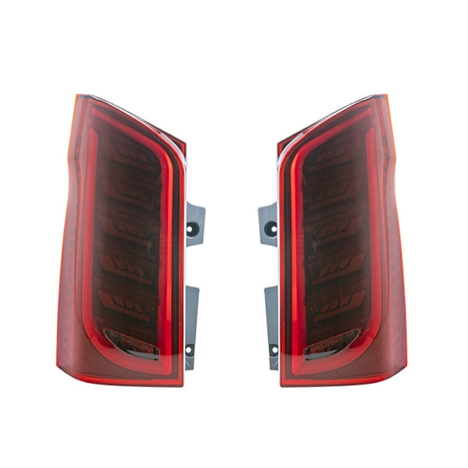SHENYI1 Set Car LED Taillight Tail Light for Mercedess Benzs V-Class Vitoo V250 V260 2016-2020 Rear Fog Lamp+Brake+Reverse+Turn Signal (Color : Red Cover)