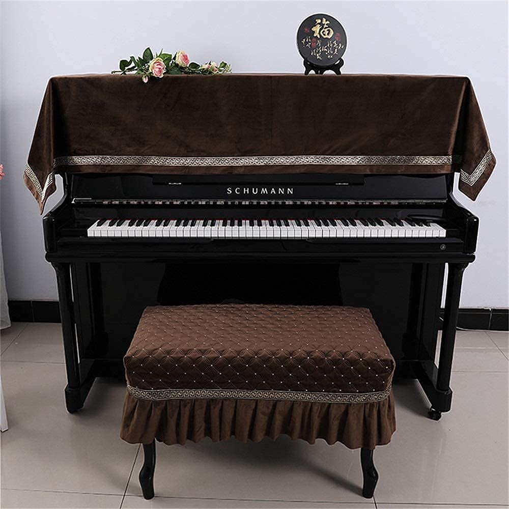 Pokrowiec na pianino, Breathable Piano Cover Two-Piece Set Simple Universal