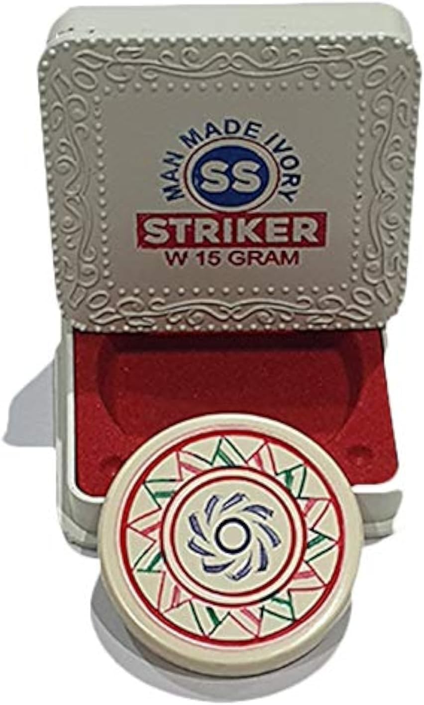 Ss Carrom Man Made Tournament Striker - Ivory, Assorted,For 6 Months And Up, Kid