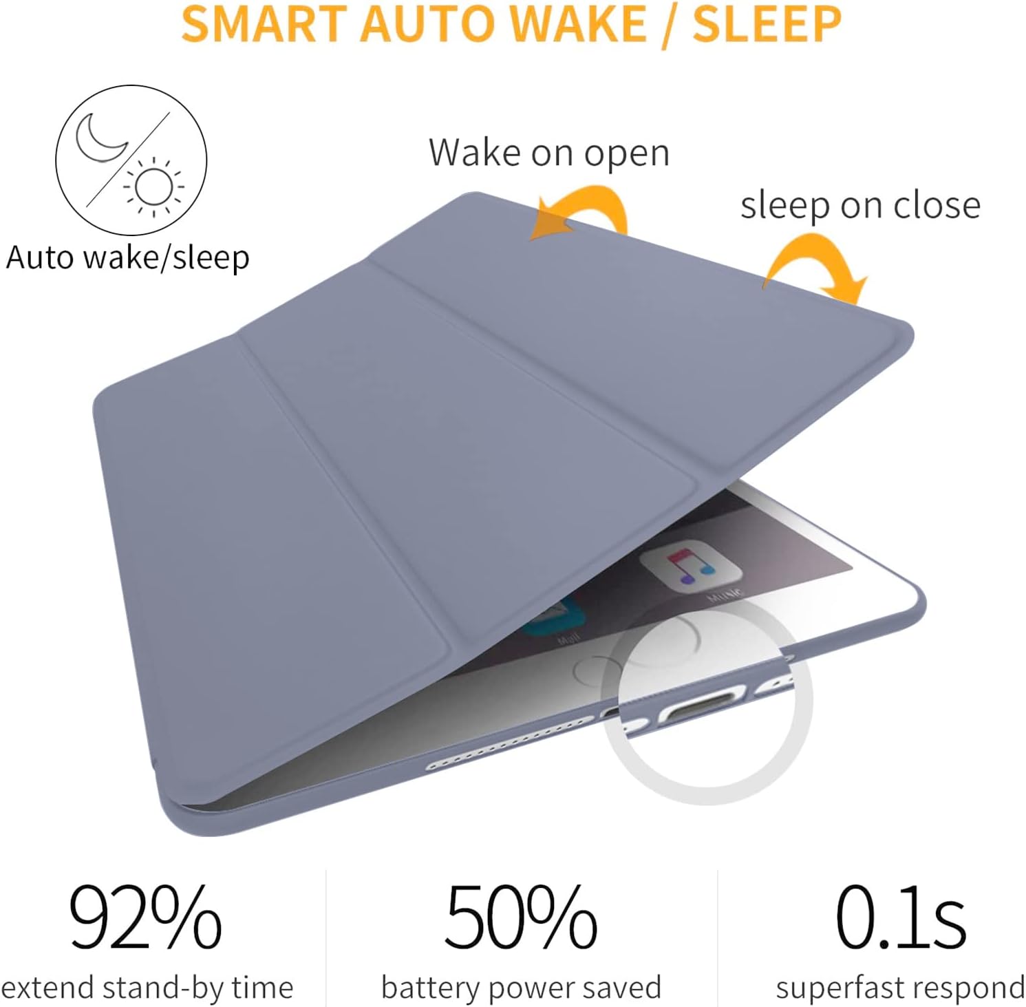 DuraSafe Cases for iPad Air 5th Gen 10.9" 2022 Silicone Case A2589 A2591 MM9E3LL/A MM9D3LL/A MME23LL/A MM9C3LL/A MM9F3LL/A MM9N3LL/A MM9M3LL/A MME63LL/A MM6U3LL/A MM6R3LL/A MM6T3LL/A MME93LL/A Purple