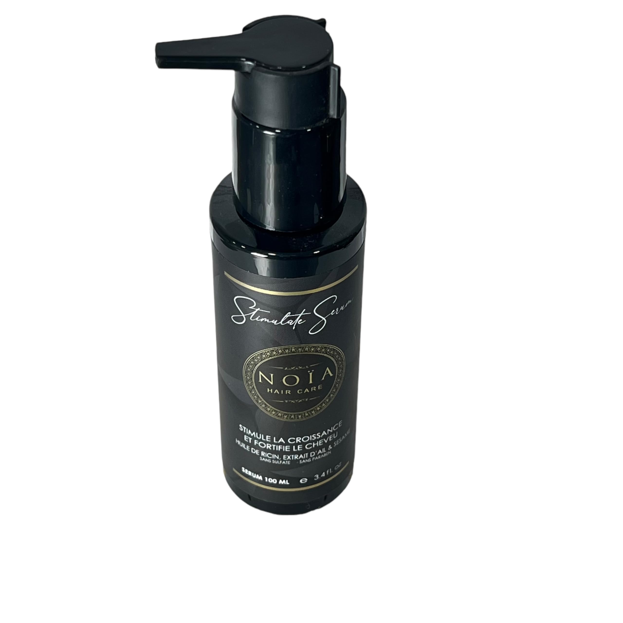 Castor Oil, Garlic Extract & Sesame Hair Serum - Stimulate Collection - NOÏA HAIR - 100ML, No color, 100 ml (Pack of 1) - Image 2