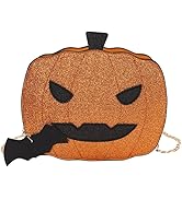VALICLUD Kürbis Umhängetasche Halloween Teufel Teufel Umhängetasche Pu Leder Handtasche Trick Or ...