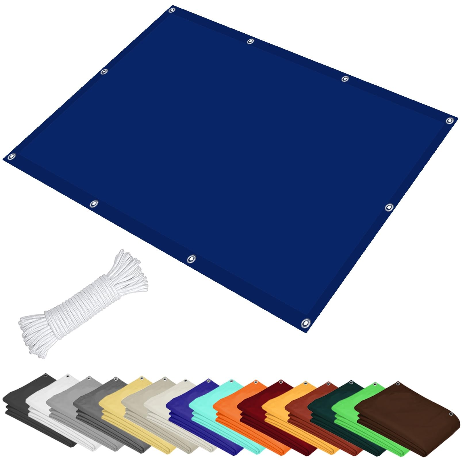 GLDYTVF Outdoor Garden Patio Sun Shade Sail Canopy 0.5 x 1.7m (1.6 x 5.6ft) Navy Blue