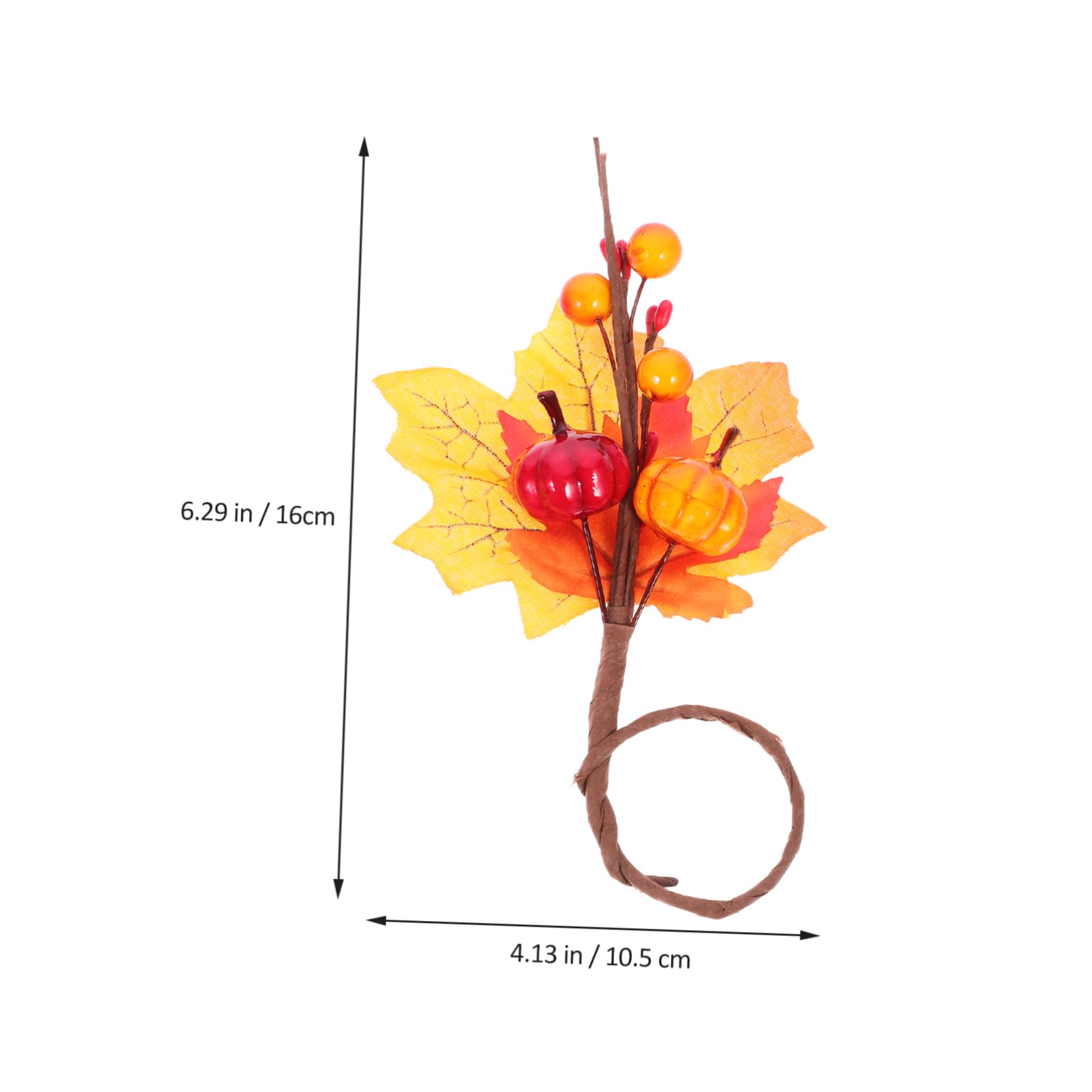 Herbst-serviettenringe-Set 12 Serviettenhalter in Ahornblatt- für Thanksgiving