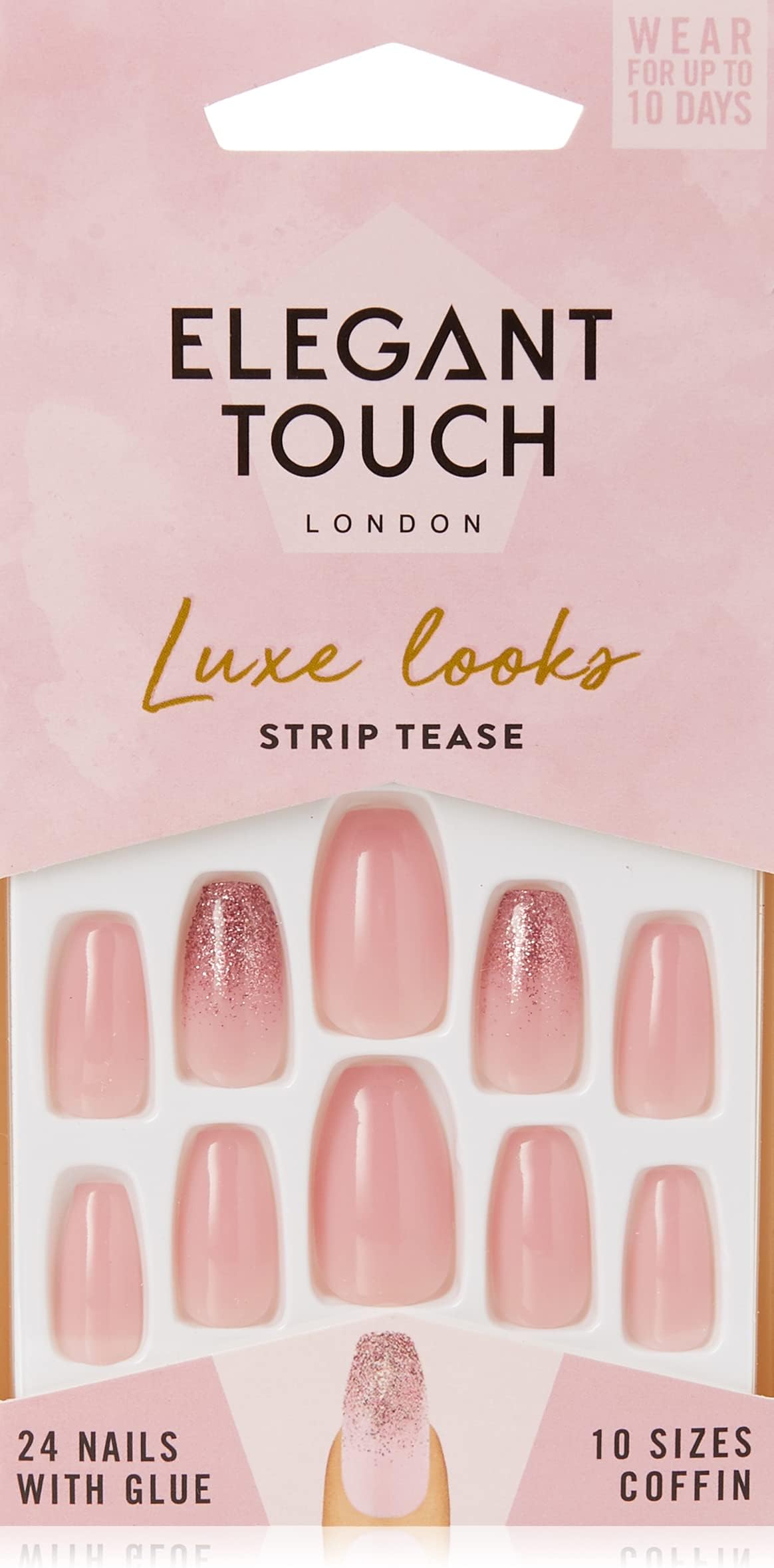 Elegant Touch Luxe LOOKS Strip Tease Nail Design