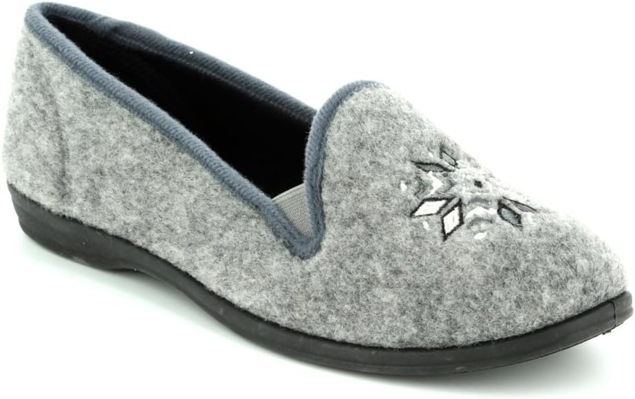 Clarks 3041-74D Marsha Rose Grey Womens Slippers