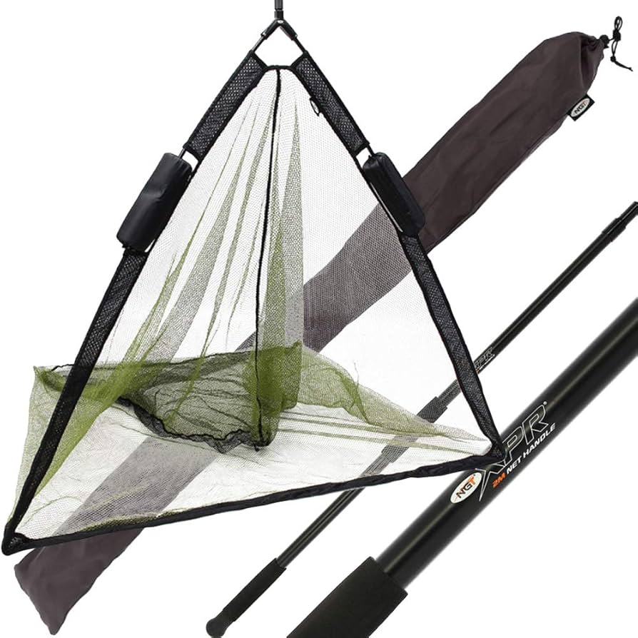 NGT 42" Specimen Dual Net Float System - Camo Mesh With Metal 'V' Block And Stink Bag - Sporting - View #2