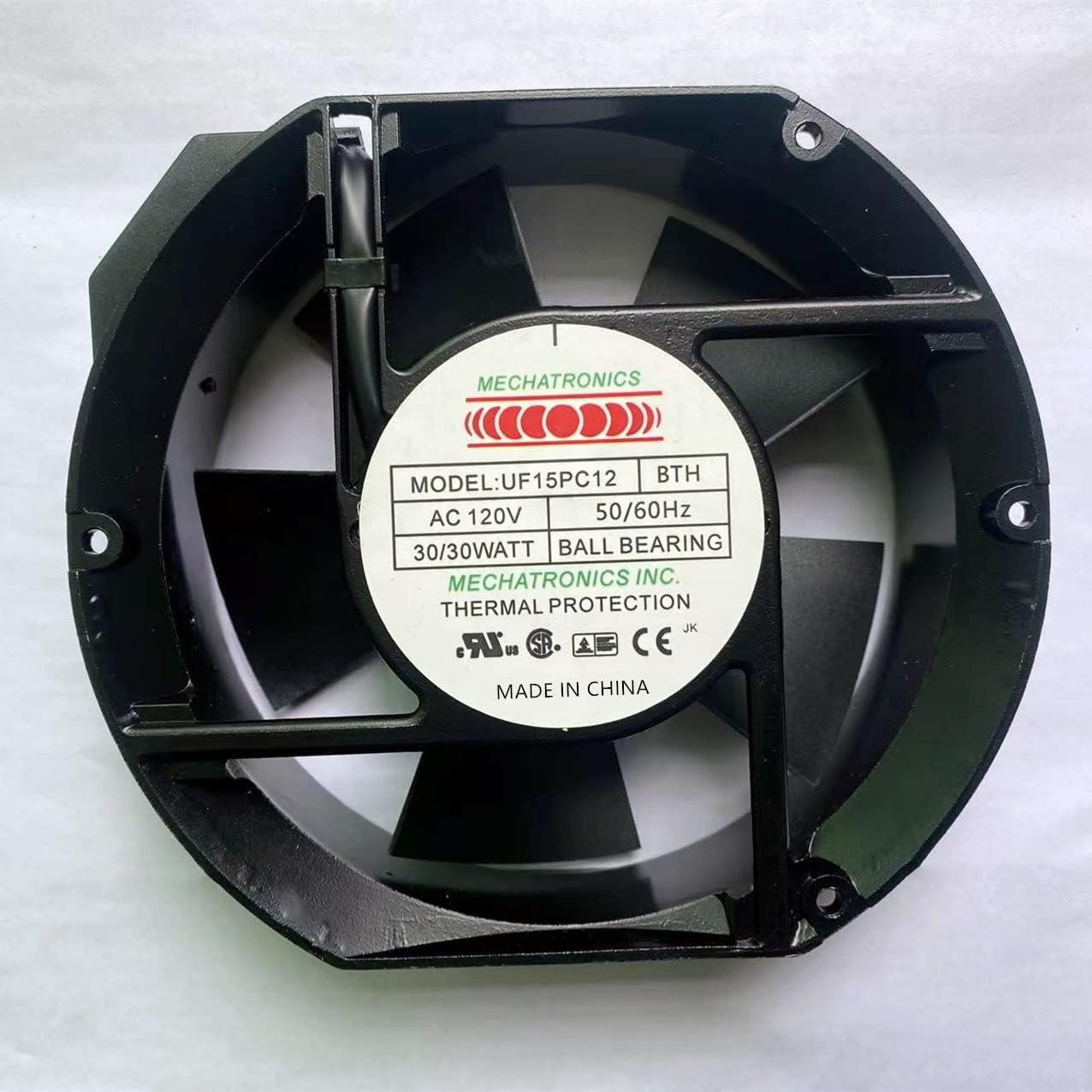 UF15PC12-BTH Fan UF15PC12 BTH AC120V 50/60Hz 30/30WATT Cooling Fan