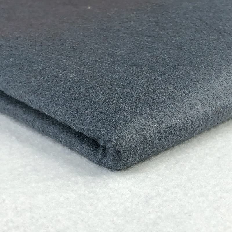 Acrylic Felt Fabric by the Metre - 60" (150cm) Extra Wide, 1mm Thick - Continuous Length Soft Crafting for Sewing, Applique, Decorations & Upholstery - Discount Fabrics LTD(Dark Grey,2)