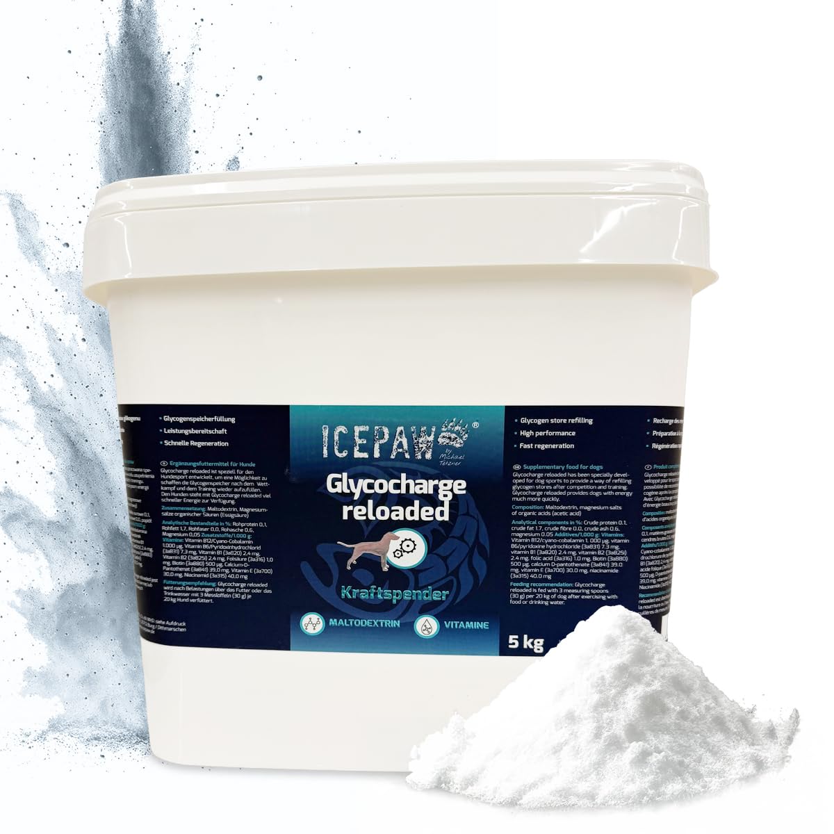 ICEPAW Glycocharge Reloaded - Energie-Booster & Regeneration für Hunde 5kg