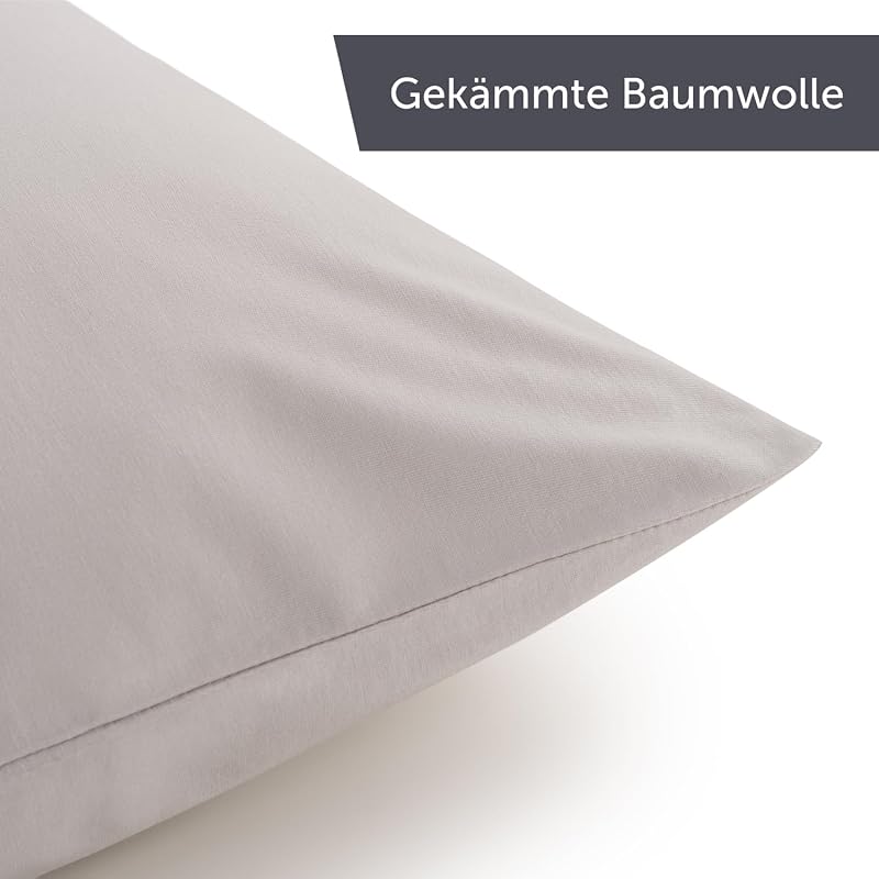 Blumtal 2 db pamut párnahuzat 50x50cm Hold szürke jersey