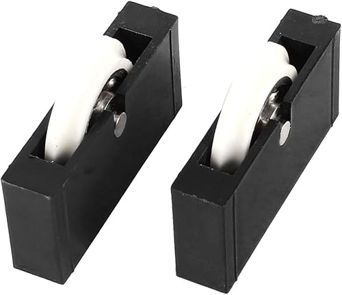 IIVVERR Cortador de vidrio tipo T Piezas de repuesto Rodillo de rueda de plástico negro 2 piezas (Tipo T Azulejo Cortador de vidrio Piezas de