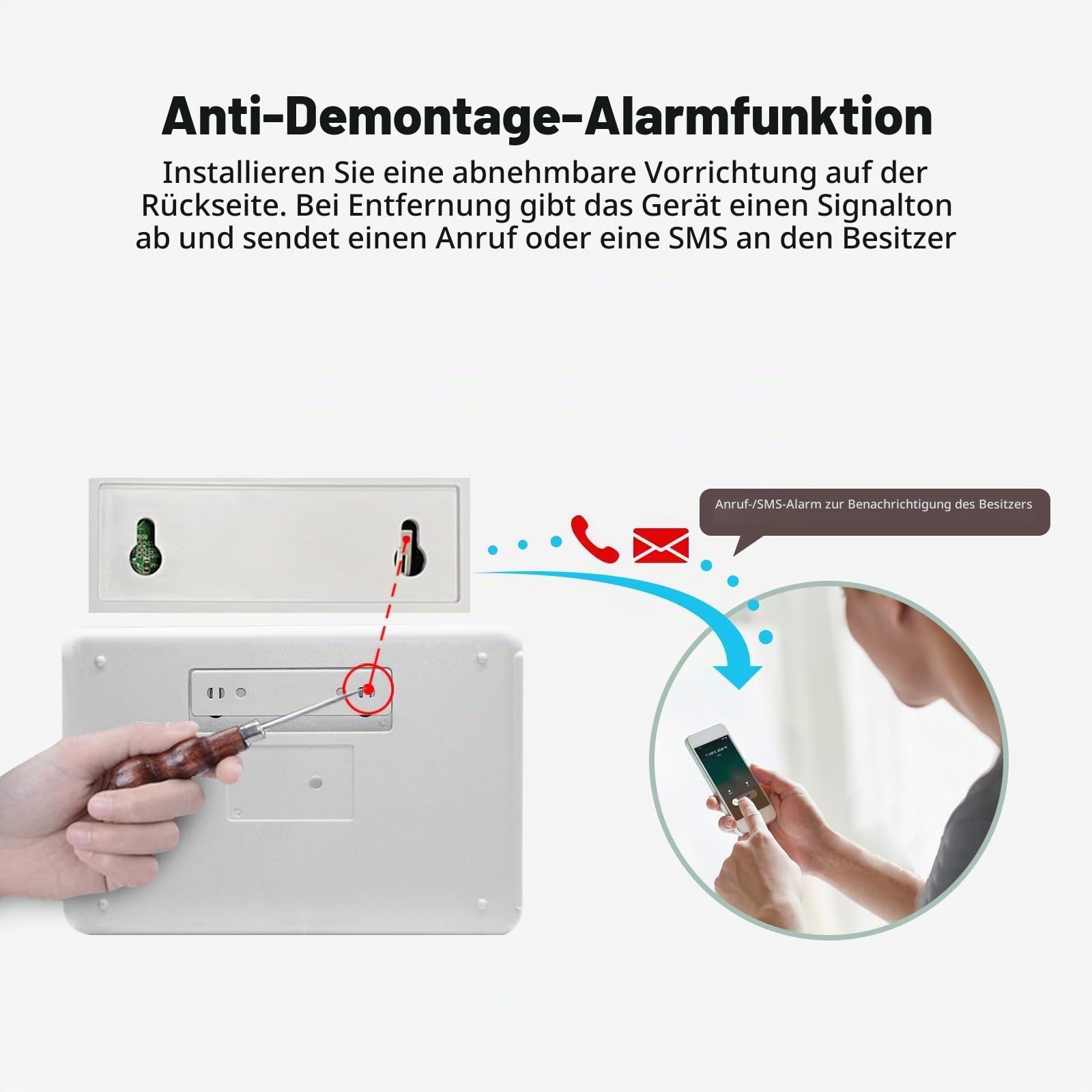 4G+WLAN-Funk-Alarmanlage mit Außenkamera – Schnelle und einfache Einrichtung, Keine monatlichen Gebühren, App-Steuerung für mehr Sicherheit zu Hause