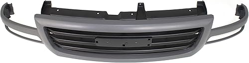Miniatura 4 de Evan Fischer Conjunto de rejilla compatible con GMC Sierra 1500 2003-2006, Sierra 2500 2003-2004 y Sierra 1500 Classic 2007 - GM1200476