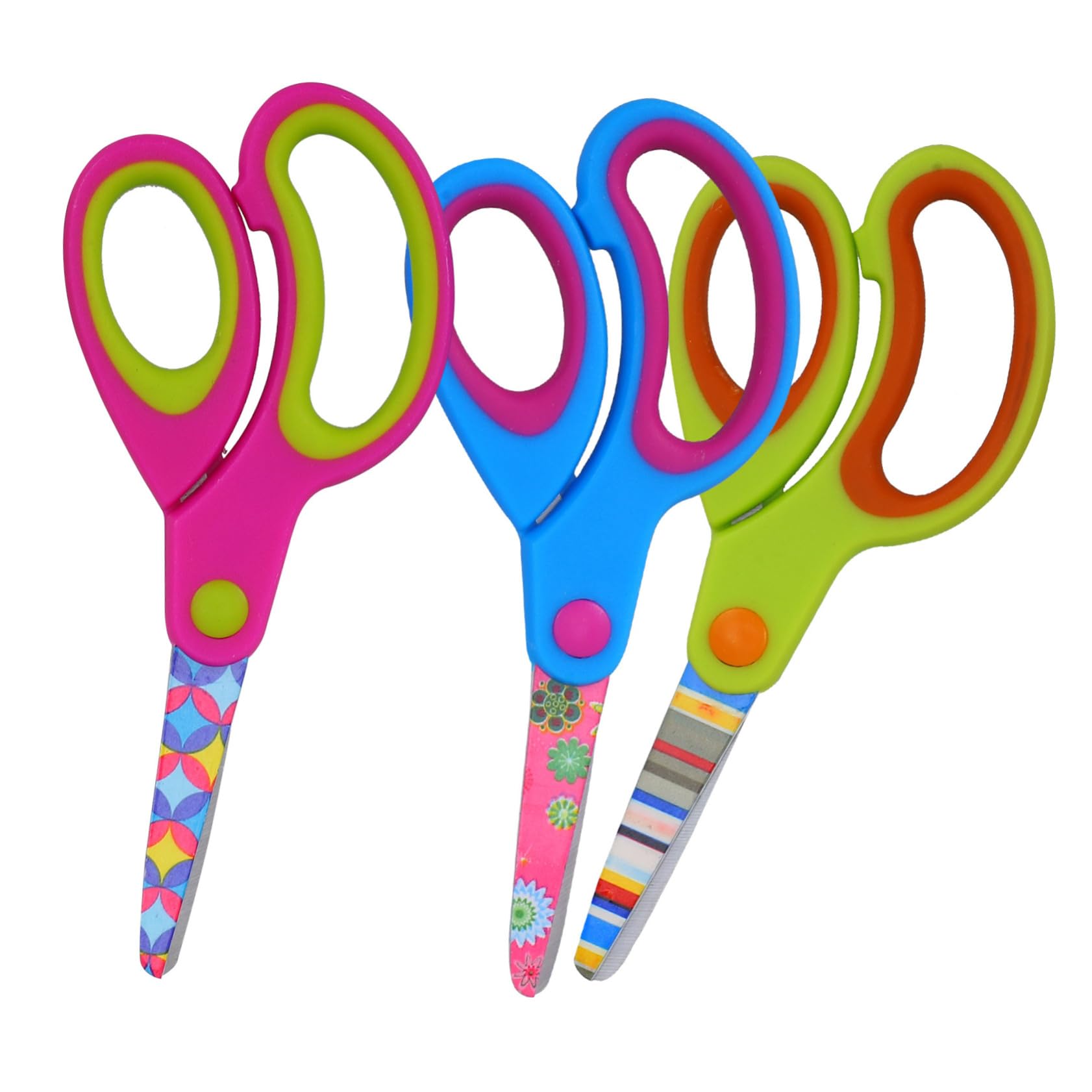 Operitacx 5 Ensembles Lot De Ciseaux Créatifs Multifonctions Pour Garçon Fille Petits Outils De Découpe Pour Travaux Manuels Et Scrapbooking Adaptés Aux Garçons Et Filles 3 Pièces * 5