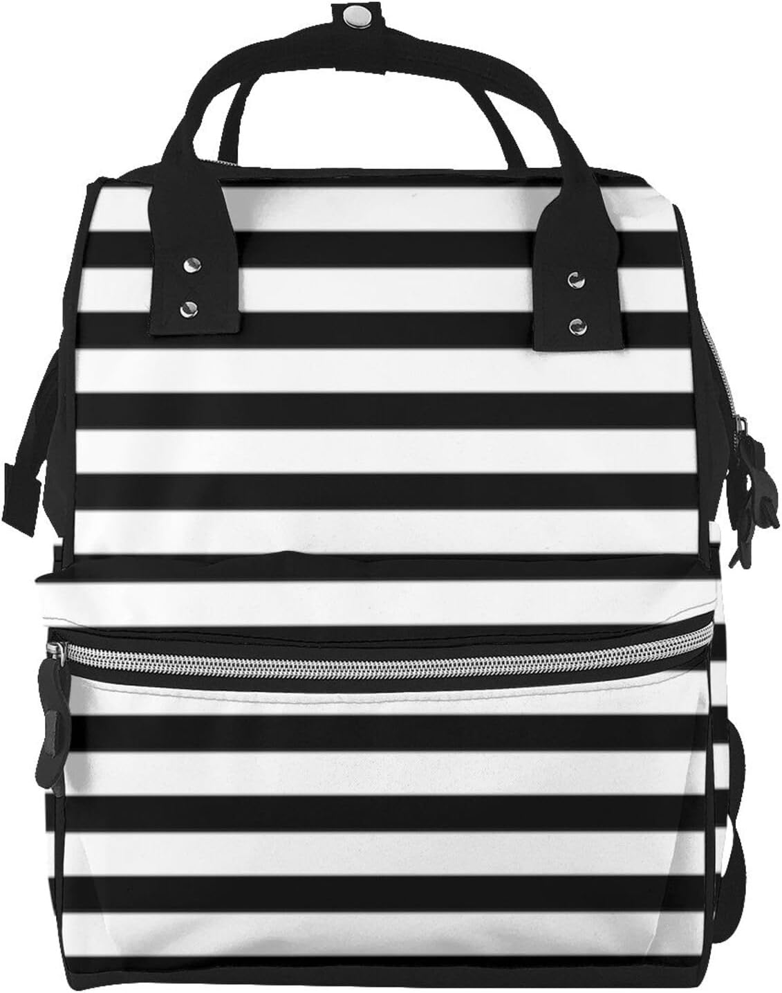Beige Plaid Tartan Checkered Diaper Bag Backpack For Baby Girls, Mom Waterproof Large Nappy Bags For Women
