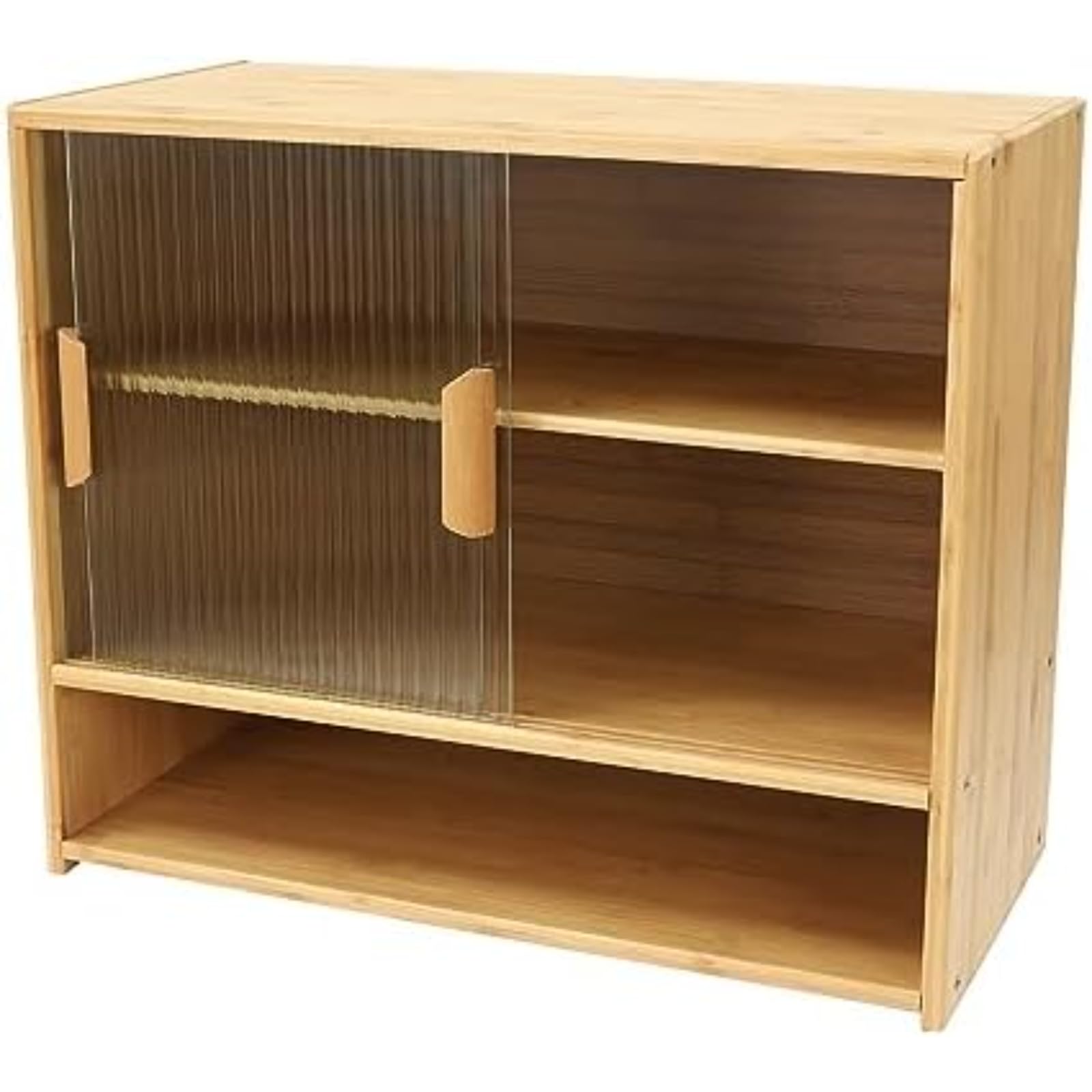 Gabinetes de baño de madera natural para ahorrar espacio en pasillos y zonas estrechas