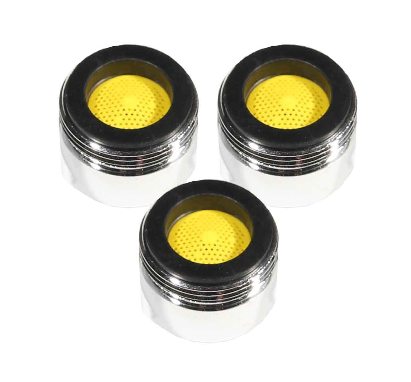 LOWENERGIE Tap Aerator 20mm Male, 4ltr per Minute, Water, Energy Saving Reduce Bills Chrome. Pack Sizes (3)