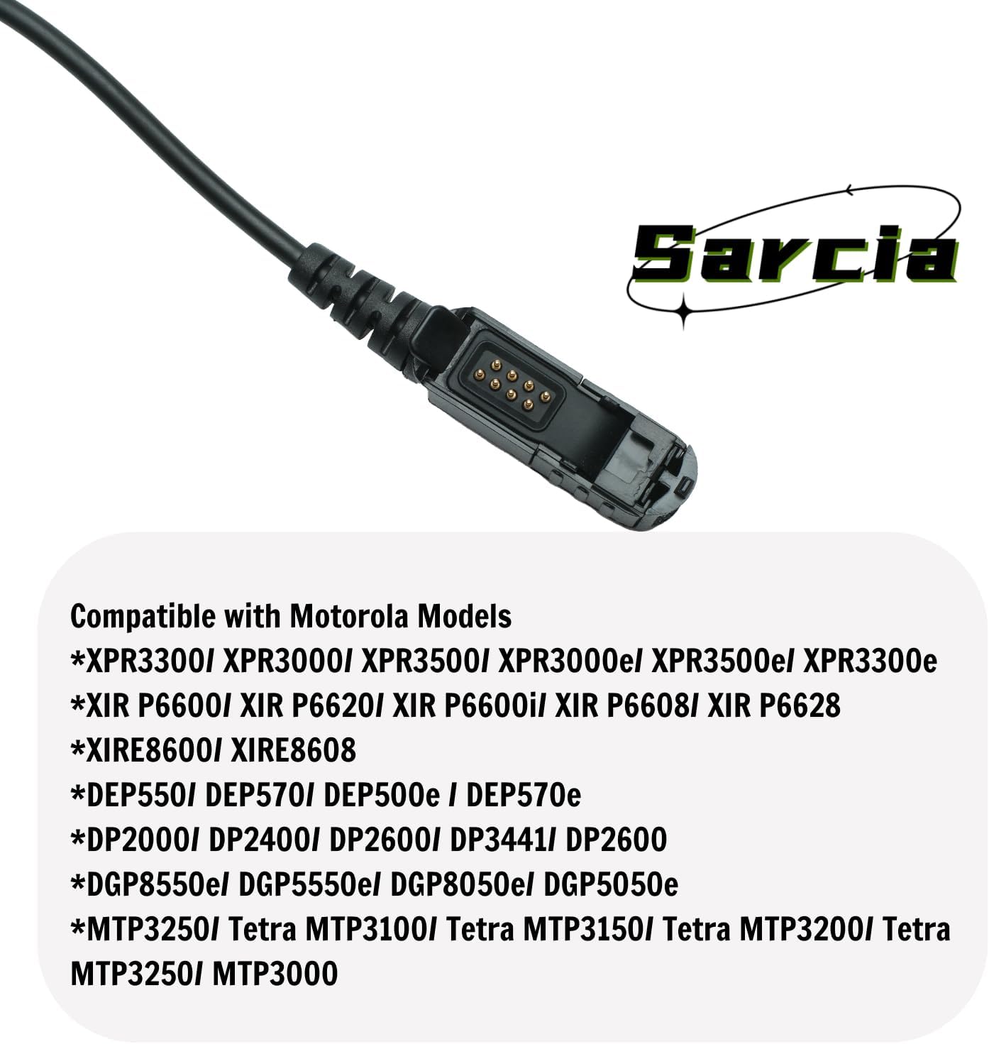 Shoulder Speaker Mic Compatible with Motorola XPR3500e XPR3300e XPR3500 XPR3300 Walkie Talkie Two Way Radio with 3.5MM Listen Only Earpiece