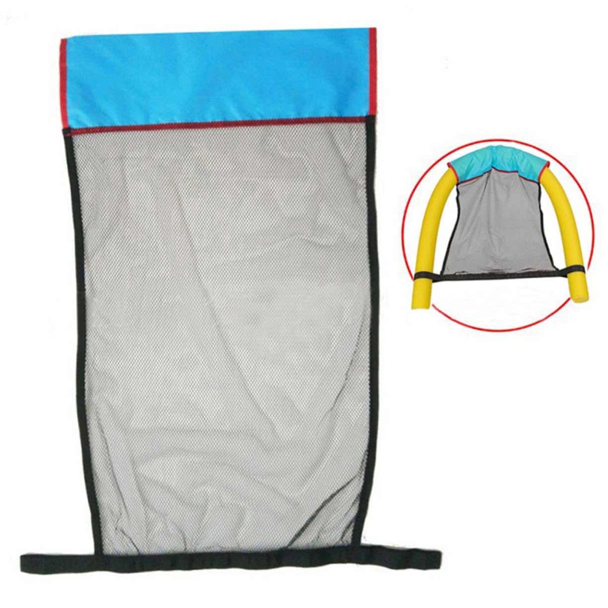 Gogogmee Floating Pool Chair Net Pool Noodle Mesh Chair Pool Floating Seat Floating Noodle Seat Noodle Sling Swimming Pool Noodle Foam