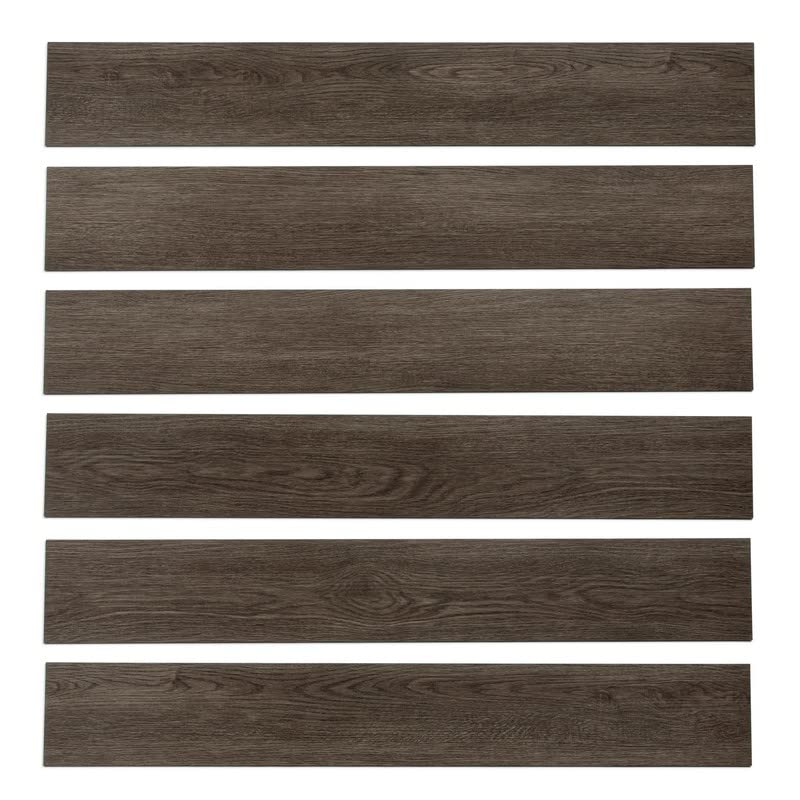 Miniatura 4 de Lucida Surfaces Azulejos de vinilo de lujo  Piso adhesivo para instalación de bricolaje  10 tablones de aspecto de madera  AlphaCore  Nube  7 x 48