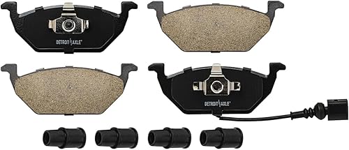 Miniatura 9 de Detroit Axle - Kit de freno delantero para Volkswagen Golf Jetta City Beetle Rotores de freno de disco de repuesto pastillas de freno de cerámica: