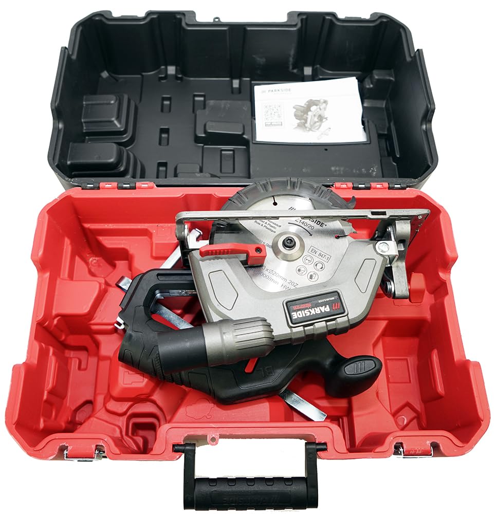 HEADNMORE® Paquete - PARKSIDE PERFORMANCE® Sierra circular manual de 12 V PHKSAP 12 + llavero HEADNMORE® (sin batería)
