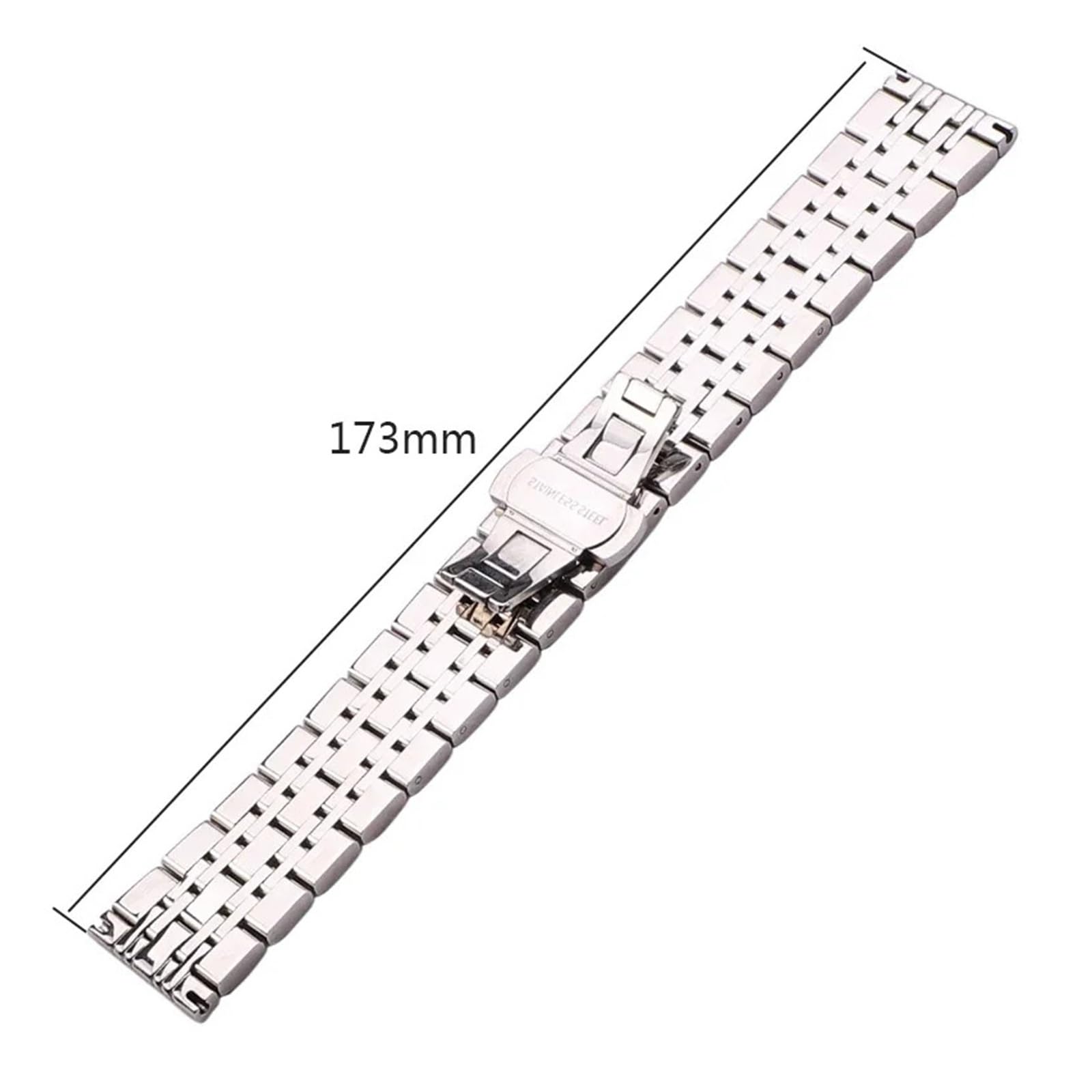 Pasek Ze Stali Nierdzewnej Do Zegarka, Srebrny Polerowany Pasek 18 20 22 24 Mm Bransoleta Do Smartwatcha