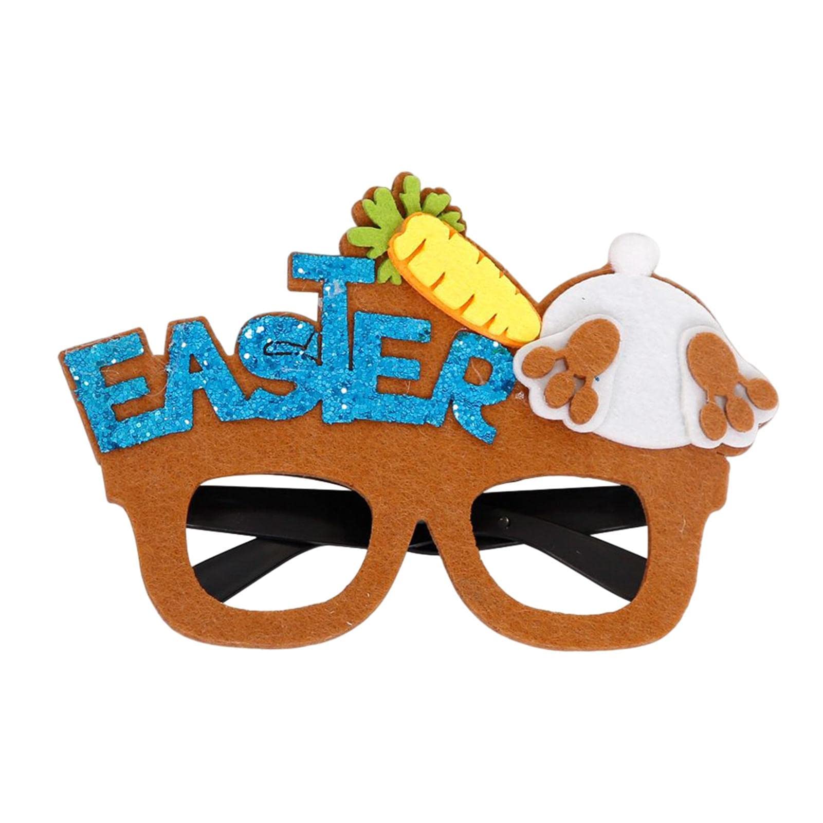 Xiaohei Easter Glasses - Cute Chick Rabbit Egg Glasses Frame,Easter Party Glasses for Summer Party Favors, Easter Basket Stuffers, Easter Egg Fillers