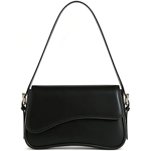 Amszke Shoulder Bag for Women Y2K Crossbody Purse PU Leather