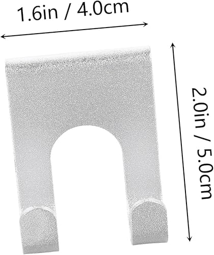 Miniatura 4 de CUBTOL 8 piezas de doble gancho autoadhesivo resistente soporte de acero inoxidable creativo para colgar en la ducha gancho de baño ganchos plateados