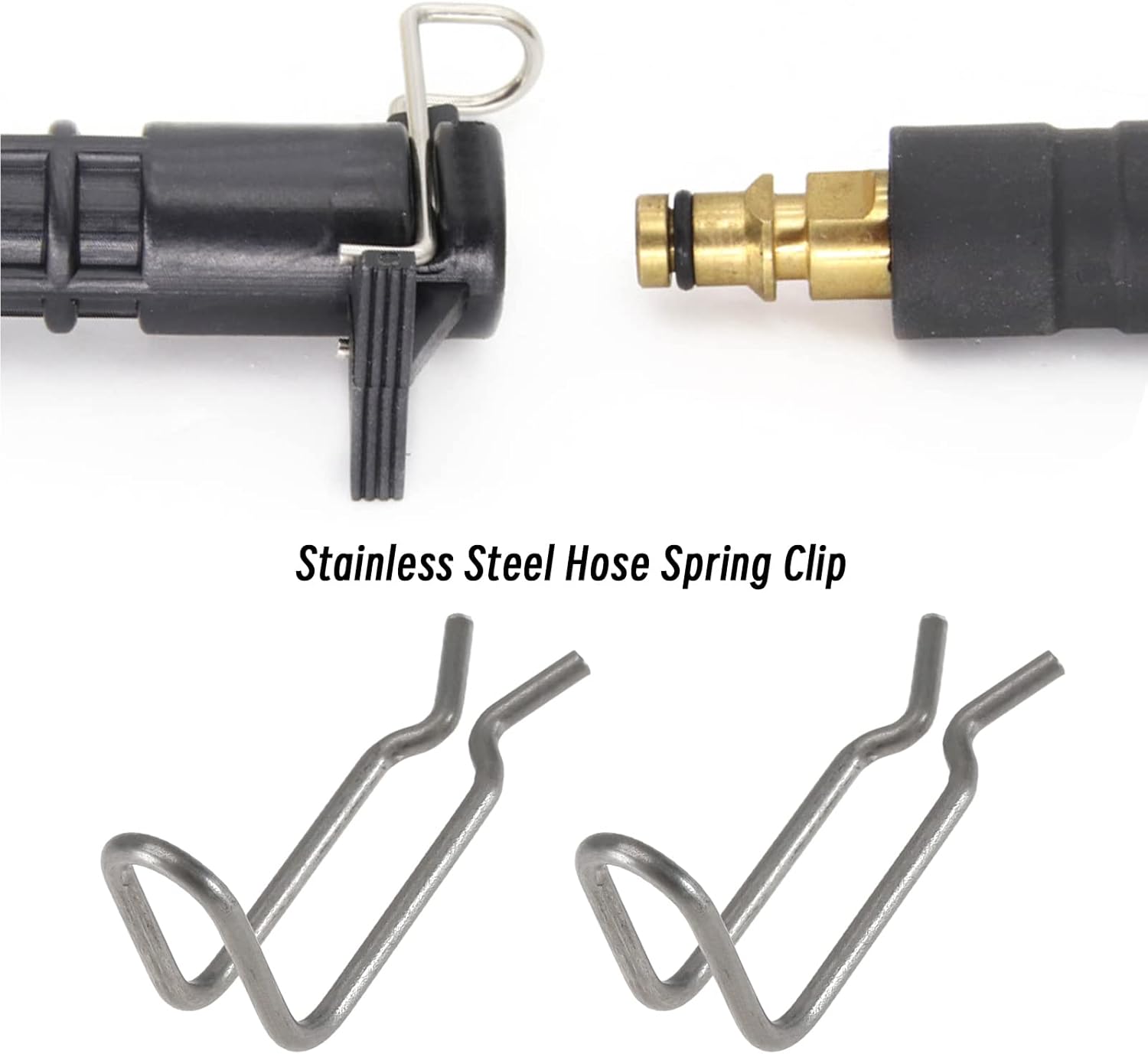 SING F LTD 5PCS Pressure Washer Spring Clamps 50372210 Compatible with Karcher K3 K4 K5 K6 K7 Pressure Washer Hose Pipe 304 Stainless Steel