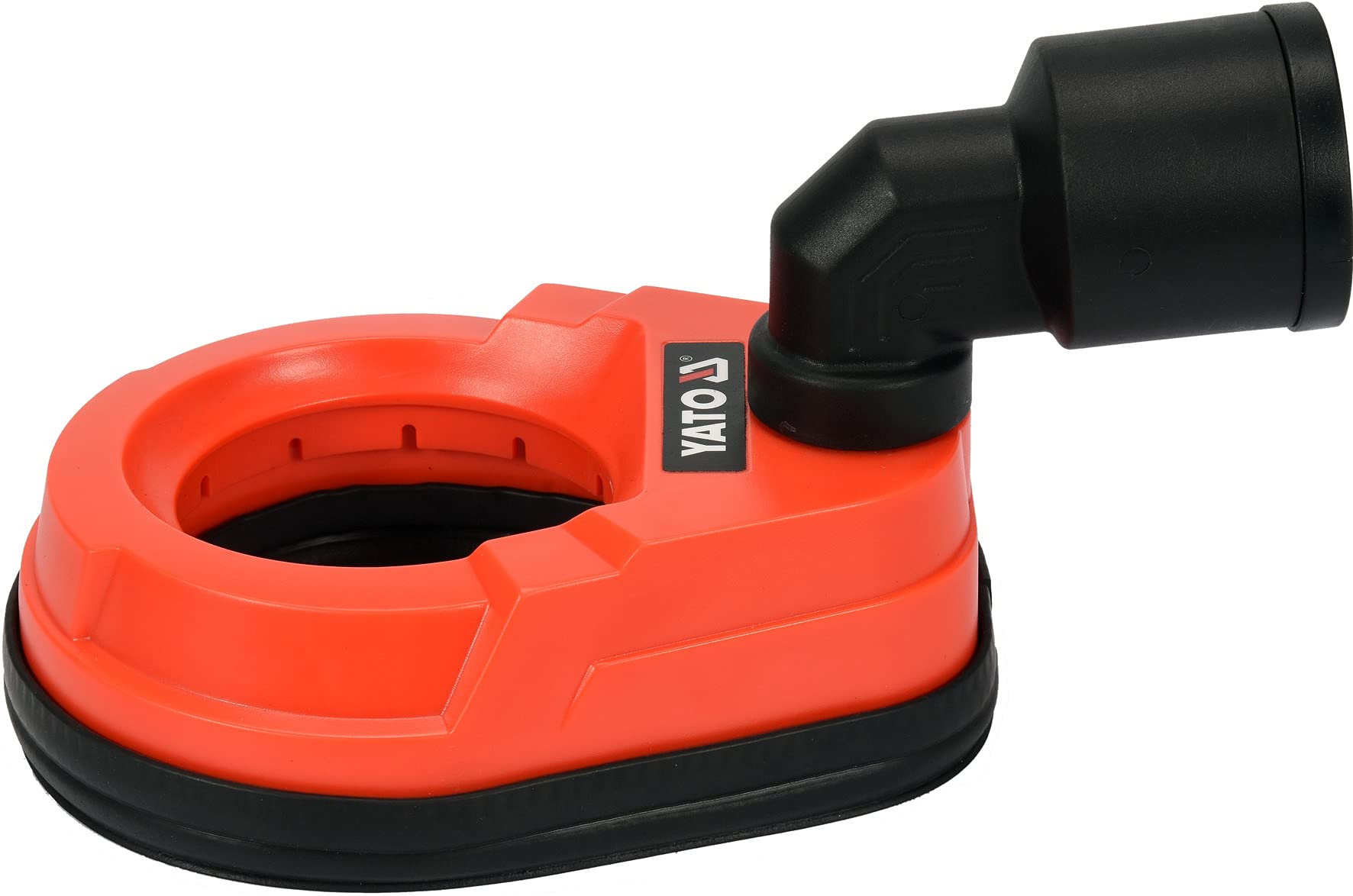 YATO Hotte d'aspiration universelle pour couronnes de forage et foret jusqu'à Ø 90 mm, adaptateur 29-36 mm pour aspirateur, auto-adhésif, perçage sans