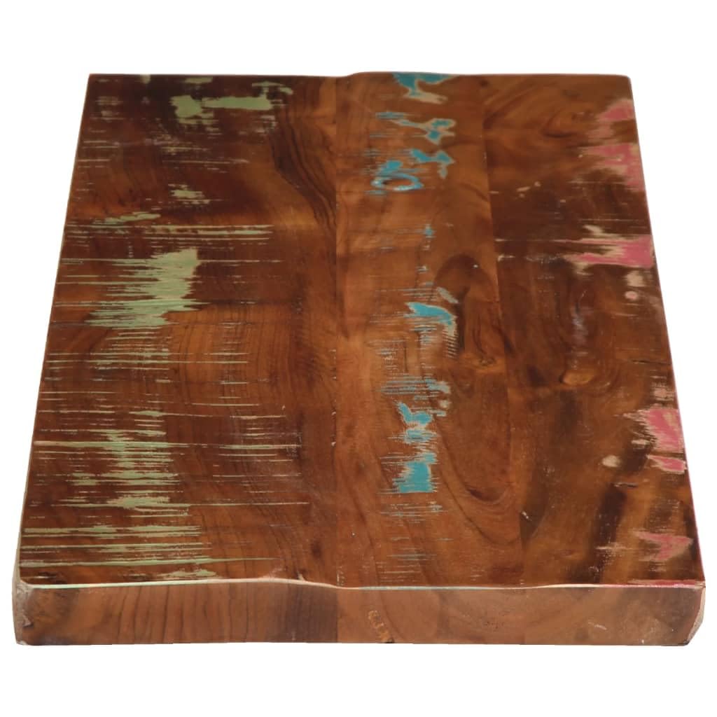 vidaXL Tischplatte, Holzplatte Rechteckig, Massivholzplatte für Tisch Esstisch Couchtisch, Ersatztischplatte, 90x30x3,8cm Altholz Massiv